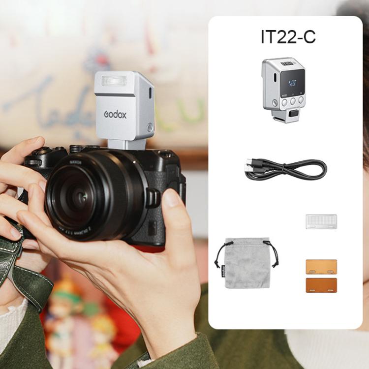 Godox iT22 TTL Mini iFlash Camera Flash Light, iT22 C For Canon, iT22 N For Nikon, iT22 S For Sony, iT22 F For FUJIFILM, iT22 O For Olympus / Panasonic