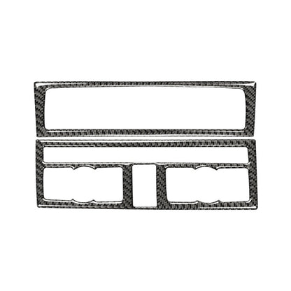Car Carbon Fiber Air Conditioning Adjustment Panel Decorative Sticker for Audi Q7 2008-2015, Left and Right Drive Universal, Air Conditioning Adjustment