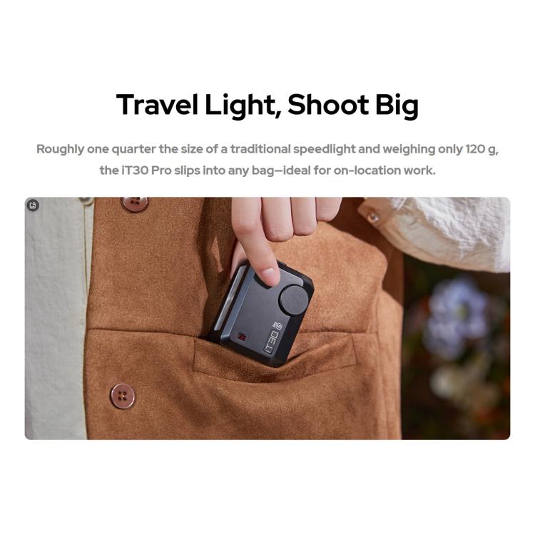 Godox iT30 Pro TTL Mini iFlash Camera Flash Light, iT30 Pro C For Canon, iT30 Pro N For Nikon, iT30 Pro S For Sony, iT30 Pro F For FUJIFILM, iT30 Pro O For Olympus / Panasonic, iT30 Pro L For Leica