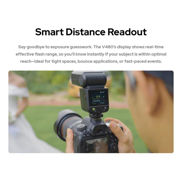 Godox V480 TTL Li-ion Round Head Camera Flash, For Canon, For Nikon, For Sony, For FUJIFILM, For Olympus