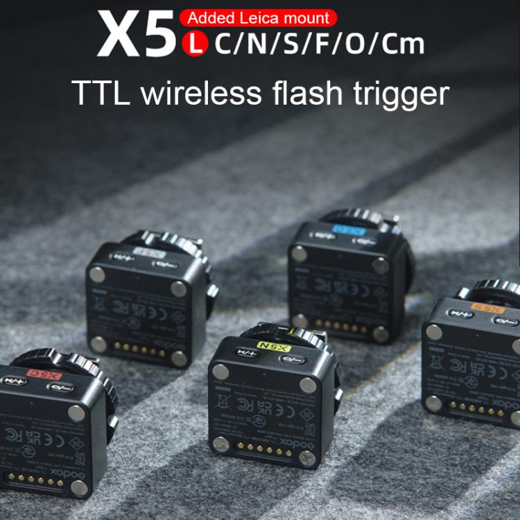 Godox X5 TTL Wireless Flash Trigger, For Canon, For Nikon, For Sony, For FUJIFILM, For Olympus, For Leica
