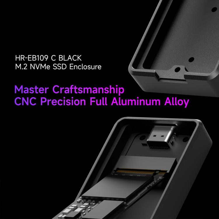 THERMALRIGHT HR-EB109 M.2 NVMe SSD Enclosure with Type-C to Type-C Cable, EB109 C-C Cable