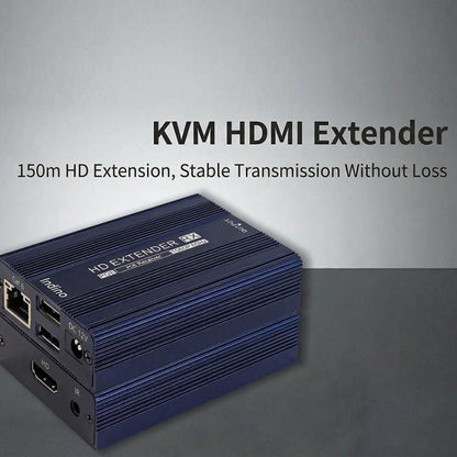 ET1815KVM 150m 1080P 60Hz HDMI Extender with Cat6 / RJ45 / KVM Port, US Plug, EU Plug, AU Plug, UK Plug