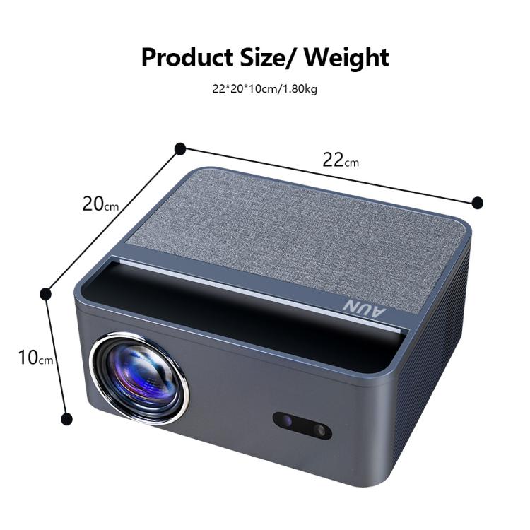 AUN A45 Pro 1080P Android ATV OS Smart Projector, EU Plug, US Plug, UK Plug, AU Plug