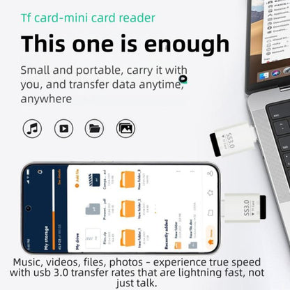Type-C to TF Card Mini Super Speed USB3.0 Card Reader, Type-C to TF Card