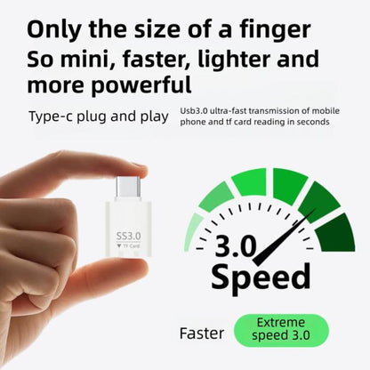 Type-C to TF Card Mini Super Speed USB3.0 Card Reader, Type-C to TF Card