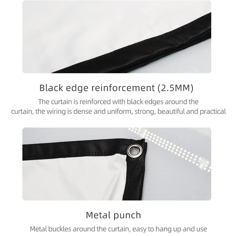 Simple Folding High Density Polyester Projector Film Curtain, 60 inch (4:3) Projection Area: 120x90cm, 72 inch (16:9) Projection Area: 159x90cm, 72 inch (4:3) Projection Area: 146x110cm, 84 inch (16:9) Projection Area: 186x105cm