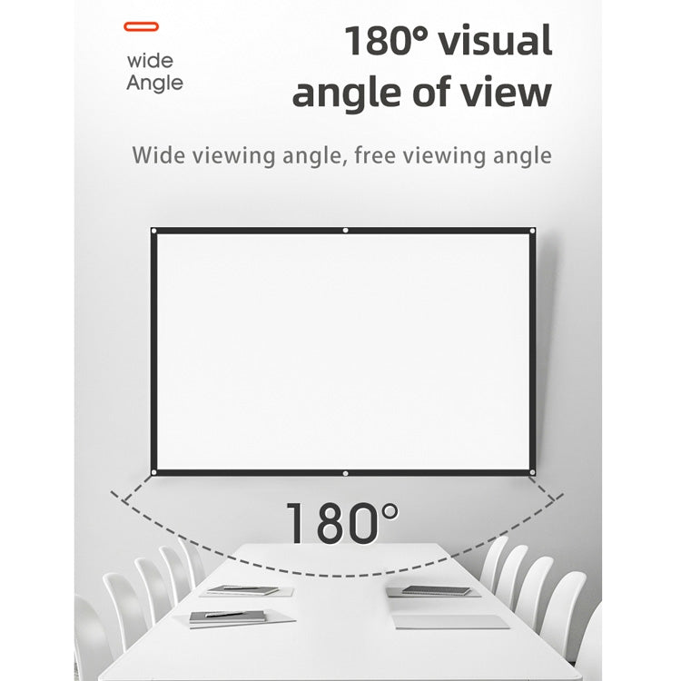 Simple Folding High Density Polyester Projector Film Curtain, 60 inch (4:3) Projection Area: 120x90cm, 72 inch (16:9) Projection Area: 159x90cm, 72 inch (4:3) Projection Area: 146x110cm, 84 inch (16:9) Projection Area: 186x105cm