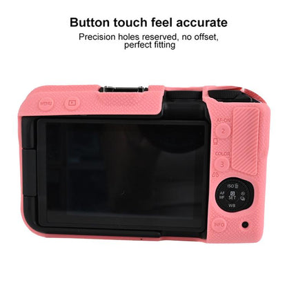Litchi Texture Soft Silicone Camera Protective Case, For Canon EOS R50 V