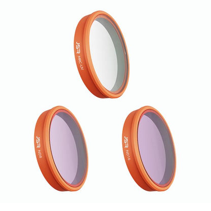 For DJI Osmo Action 6 JSR KO Series Camera Lens Filter, UV, CPL, ND8, ND16, ND32, ND64, ND8PL, ND16PL, ND32PL, ND64PL, STAR, NIGHT, Black Mist 1/4, 3 in 1 UV ND8/16, 4 in 1 ND8-64, 4 in 1 CPL ND8/16/32, 4 in 1 Black Mist CPL ND, 4 in 1 Macro CPL ND