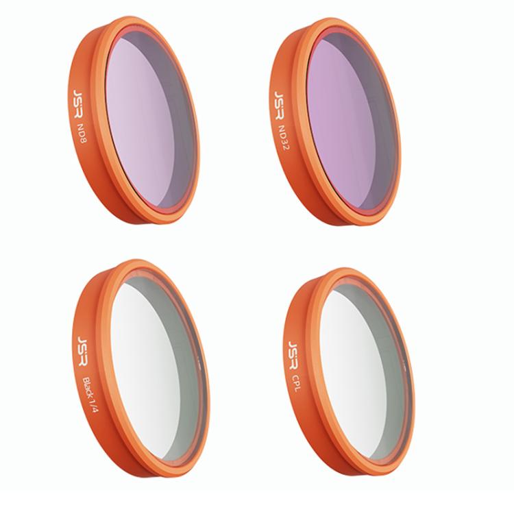 For DJI Osmo Action 6 JSR KO Series Camera Lens Filter, UV, CPL, ND8, ND16, ND32, ND64, ND8PL, ND16PL, ND32PL, ND64PL, STAR, NIGHT, Black Mist 1/4, 3 in 1 UV ND8/16, 4 in 1 ND8-64, 4 in 1 CPL ND8/16/32, 4 in 1 Black Mist CPL ND, 4 in 1 Macro CPL ND