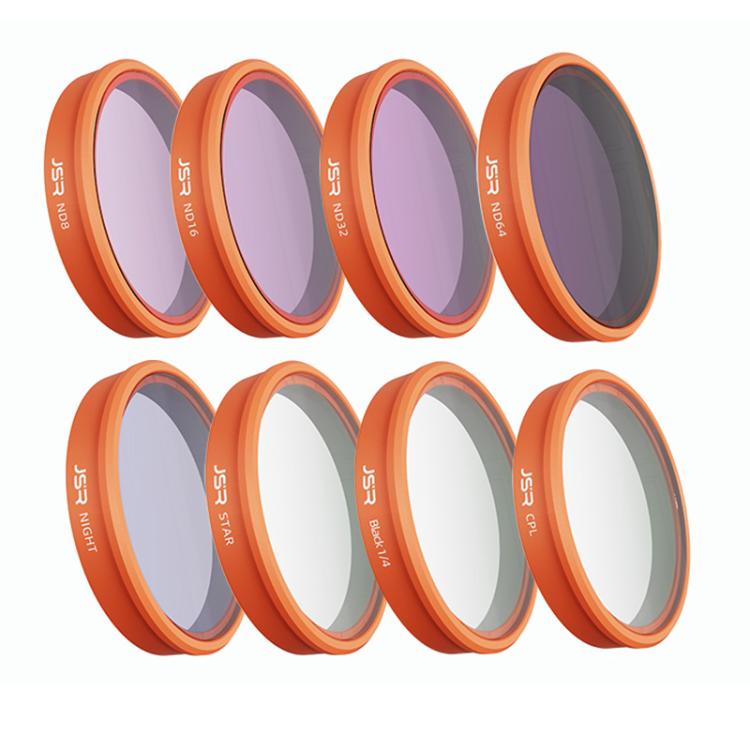 For DJI Osmo Action 6 JSR KO Series Camera Lens Filter, UV, CPL, ND8, ND16, ND32, ND64, ND8PL, ND16PL, ND32PL, ND64PL, STAR, NIGHT, Black Mist 1/4, 3 in 1 UV ND8/16, 4 in 1 ND8-64, 4 in 1 CPL ND8/16/32, 4 in 1 Black Mist CPL ND, 4 in 1 Macro CPL ND