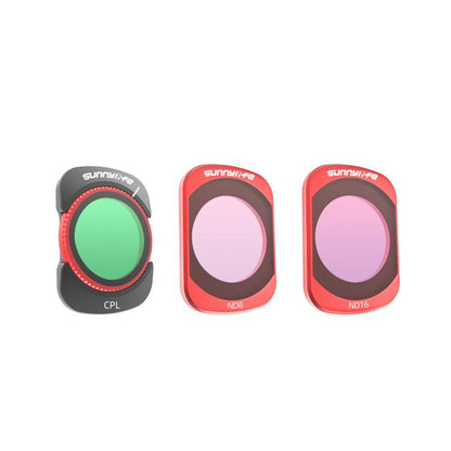 For DJI OSMO Pocket 3 Sunnylife Camera Lens Magnetic Metal Filter, MCUV, CPL, ND8, ND16, ND32, ND64, Black Mist 1/4, 3 in 1 Shadow Filter Set, 3 in 1 Portrait Filter Set, 3 in 1 CPL ND8/16, 3 in 1 Protective Filter Set, 4 in 1 ND8/16/32/64
