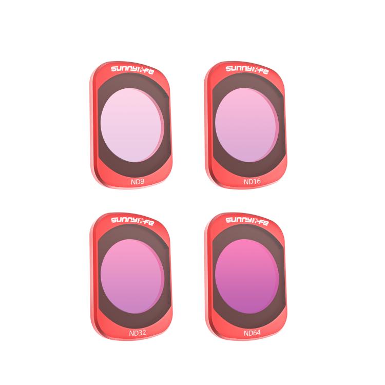 For DJI OSMO Pocket 3 Sunnylife Camera Lens Magnetic Metal Filter, MCUV, CPL, ND8, ND16, ND32, ND64, Black Mist 1/4, 3 in 1 Shadow Filter Set, 3 in 1 Portrait Filter Set, 3 in 1 CPL ND8/16, 3 in 1 Protective Filter Set, 4 in 1 ND8/16/32/64