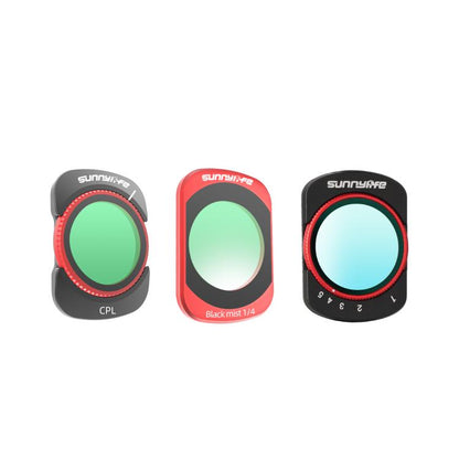 For DJI OSMO Pocket 3 Sunnylife Camera Lens Magnetic Metal Filter, MCUV, CPL, ND8, ND16, ND32, ND64, Black Mist 1/4, 3 in 1 Shadow Filter Set, 3 in 1 Portrait Filter Set, 3 in 1 CPL ND8/16, 3 in 1 Protective Filter Set, 4 in 1 ND8/16/32/64