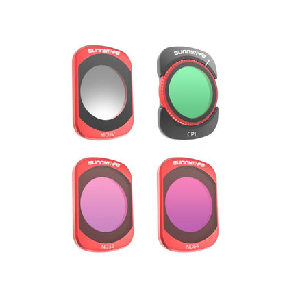 For DJI OSMO Pocket 3 Sunnylife Camera Lens Magnetic Metal Filter, MCUV, CPL, ND8, ND16, ND32, ND64, Black Mist 1/4, 3 in 1 Shadow Filter Set, 3 in 1 Portrait Filter Set, 3 in 1 CPL ND8/16, 3 in 1 Protective Filter Set, 4 in 1 ND8/16/32/64