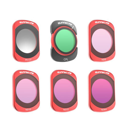 For DJI OSMO Pocket 3 Sunnylife Camera Lens Magnetic Metal Filter, MCUV, CPL, ND8, ND16, ND32, ND64, Black Mist 1/4, 3 in 1 Shadow Filter Set, 3 in 1 Portrait Filter Set, 3 in 1 CPL ND8/16, 3 in 1 Protective Filter Set, 4 in 1 ND8/16/32/64