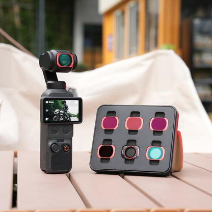 For DJI OSMO Pocket 3 Sunnylife Camera Lens Magnetic Metal Filter, MCUV, CPL, ND8, ND16, ND32, ND64, Black Mist 1/4, 3 in 1 Shadow Filter Set, 3 in 1 Portrait Filter Set, 3 in 1 CPL ND8/16, 3 in 1 Protective Filter Set, 4 in 1 ND8/16/32/64