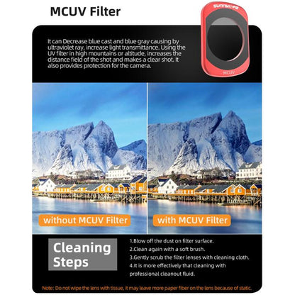 For DJI OSMO Pocket 3 Sunnylife Camera Lens Magnetic Metal Filter, MCUV, CPL, ND8, ND16, ND32, ND64, Black Mist 1/4, 3 in 1 Shadow Filter Set, 3 in 1 Portrait Filter Set, 3 in 1 CPL ND8/16, 3 in 1 Protective Filter Set, 4 in 1 ND8/16/32/64