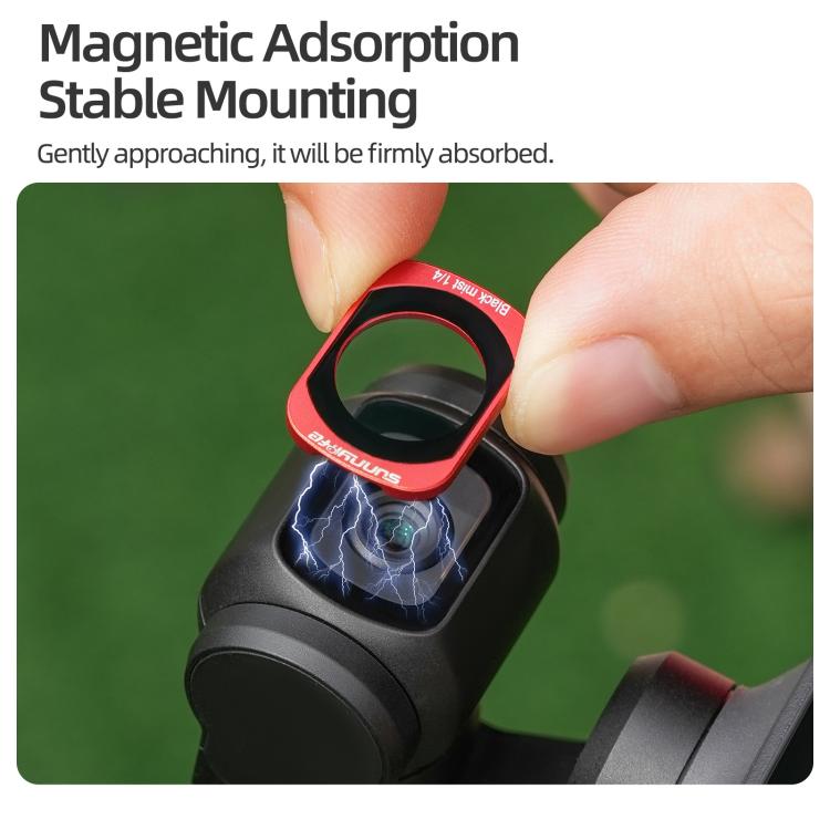 For DJI OSMO Pocket 3 Sunnylife Camera Lens Magnetic Metal Filter, MCUV, CPL, ND8, ND16, ND32, ND64, Black Mist 1/4, 3 in 1 Shadow Filter Set, 3 in 1 Portrait Filter Set, 3 in 1 CPL ND8/16, 3 in 1 Protective Filter Set, 4 in 1 ND8/16/32/64