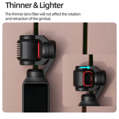 For DJI OSMO Pocket 3 Sunnylife Camera Lens Magnetic Metal Filter, MCUV, CPL, ND8, ND16, ND32, ND64, Black Mist 1/4, 3 in 1 Shadow Filter Set, 3 in 1 Portrait Filter Set, 3 in 1 CPL ND8/16, 3 in 1 Protective Filter Set, 4 in 1 ND8/16/32/64