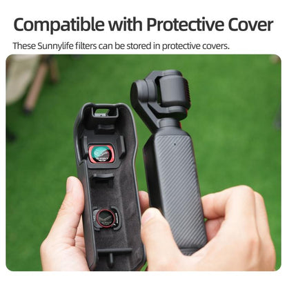 For DJI OSMO Pocket 3 Sunnylife Camera Lens Magnetic Metal Filter, MCUV, CPL, ND8, ND16, ND32, ND64, Black Mist 1/4, 3 in 1 Shadow Filter Set, 3 in 1 Portrait Filter Set, 3 in 1 CPL ND8/16, 3 in 1 Protective Filter Set, 4 in 1 ND8/16/32/64