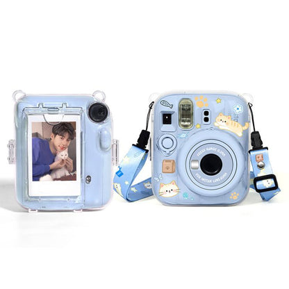 Photo Bag Crystal Shell DIY Sticker Kit with Shoulder Strap, For FUJIFILM instax mini 13