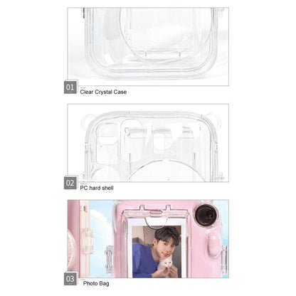 Photo Bag Crystal Shell DIY Sticker Kit with Shoulder Strap, For FUJIFILM instax mini 13