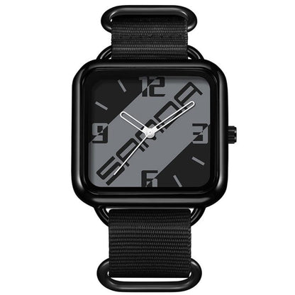 SANDA 3261 Colorful Casual 5ATM Water-Resistant Student Quartz Watch, Nylon Beige, Nylon Black, Nylon Green