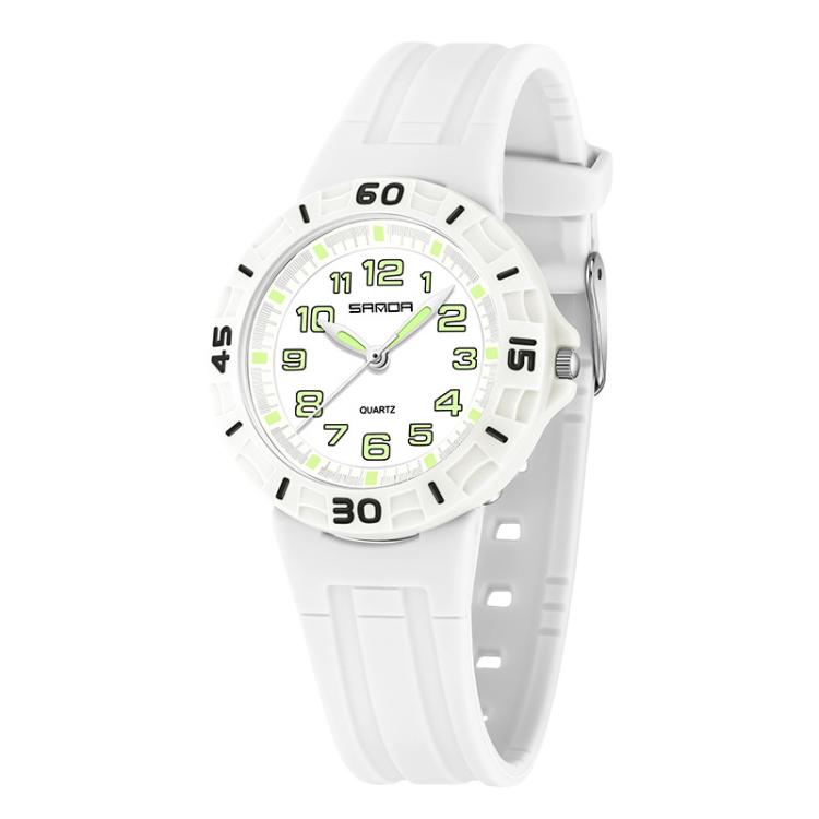 SANDA 6386 Simple 5ATM Waterproof Luminous Children Watch