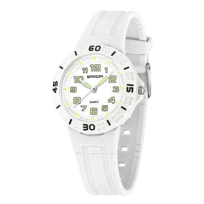 SANDA 6386 Simple 5ATM Waterproof Luminous Children Watch