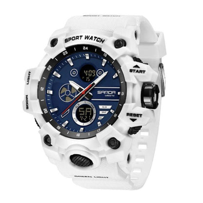 SANDA 9094 Multifunctional Sports 5ATM Waterproof Luminous Electronic Watch