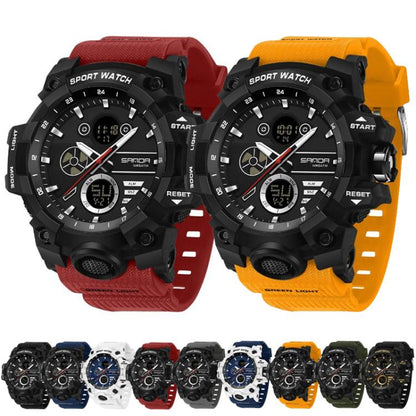 SANDA 9094 Multifunctional Sports 5ATM Waterproof Luminous Electronic Watch