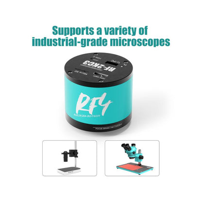 RF4 RF-2KC3 2K HD High-Resolution Adjustable Camera for Trinocular Stereo Microscope, RF-2KC3