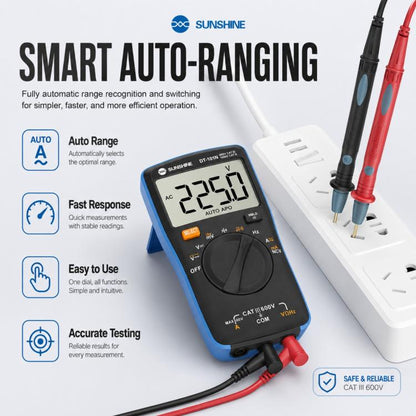 SUNSHINE DT-101N Pocket-Style Auto-Range Smart Precision Multimeter, DT-101N