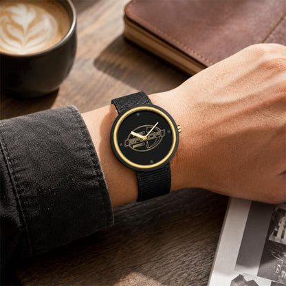 SANDA 3202 Slim Silent 3ATM Waterproof Student Watch with Nylon Strap