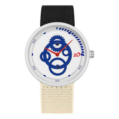SANDA 3216 Minimalist Style 5ATM Waterproof Student Watch with Nylon Strap