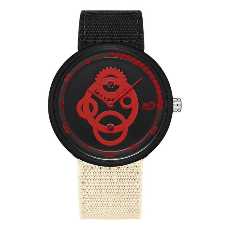SANDA 3216 Minimalist Style 5ATM Waterproof Student Watch with Nylon Strap