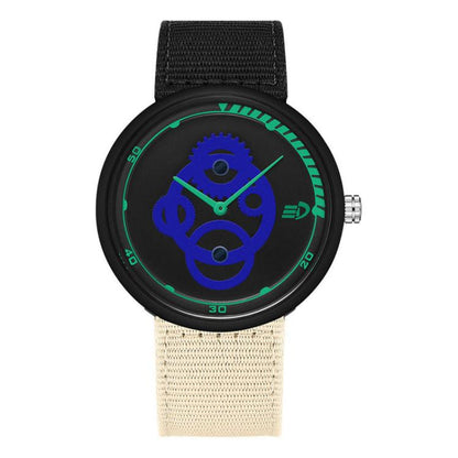 SANDA 3216 Minimalist Style 5ATM Waterproof Student Watch with Nylon Strap