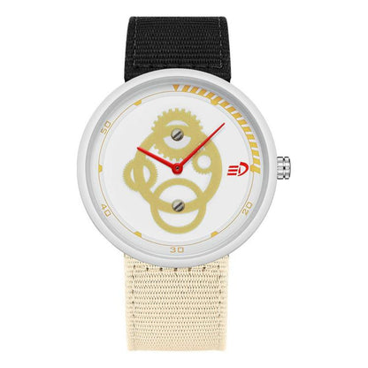 SANDA 3216 Minimalist Style 5ATM Waterproof Student Watch with Nylon Strap