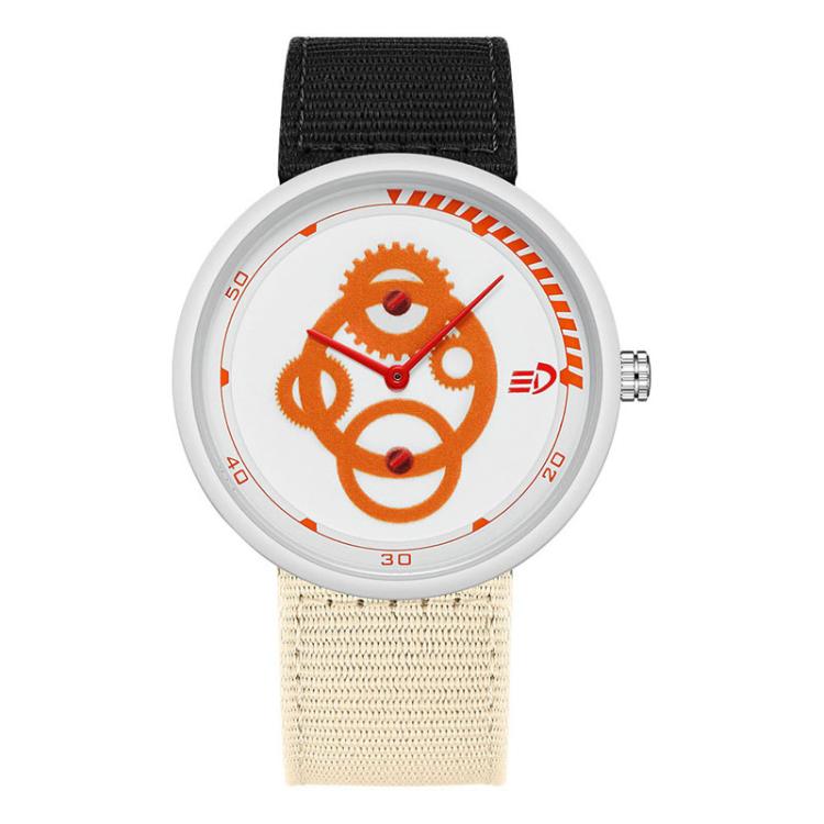 SANDA 3216 Minimalist Style 5ATM Waterproof Student Watch with Nylon Strap