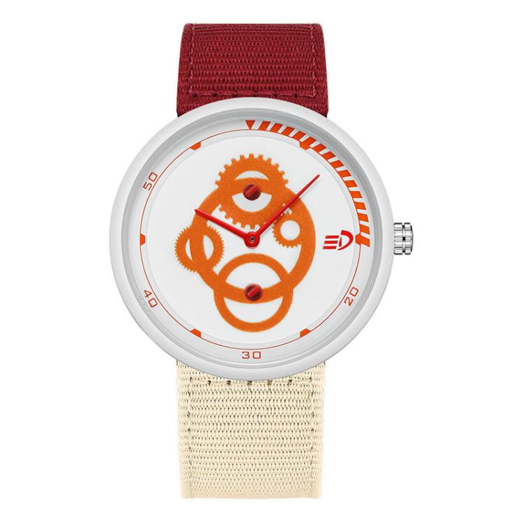 SANDA 3216 Minimalist Style 5ATM Waterproof Student Watch with Nylon Strap