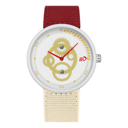 SANDA 3216 Minimalist Style 5ATM Waterproof Student Watch with Nylon Strap