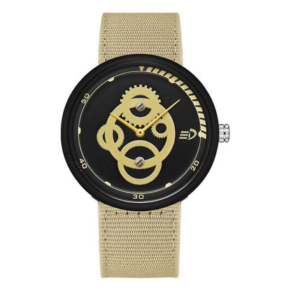 SANDA 3216 Minimalist Style 5ATM Waterproof Student Watch with Nylon Strap