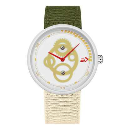 SANDA 3216 Minimalist Style 5ATM Waterproof Student Watch with Nylon Strap