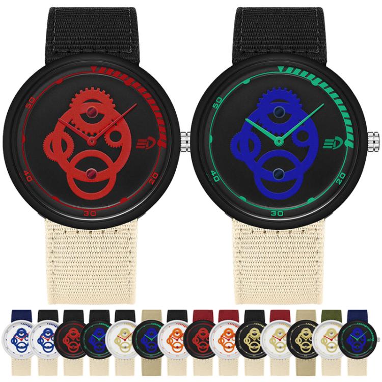 SANDA 3216 Minimalist Style 5ATM Waterproof Student Watch with Nylon Strap