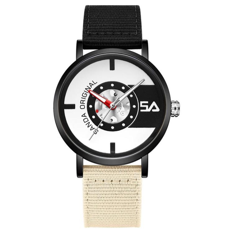 SANDA 3217 Preppy Style 5ATM Waterproof Student Watch with Nylon Strap