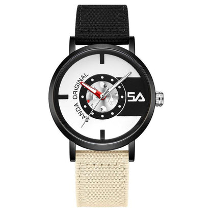 SANDA 3217 Preppy Style 5ATM Waterproof Student Watch with Nylon Strap