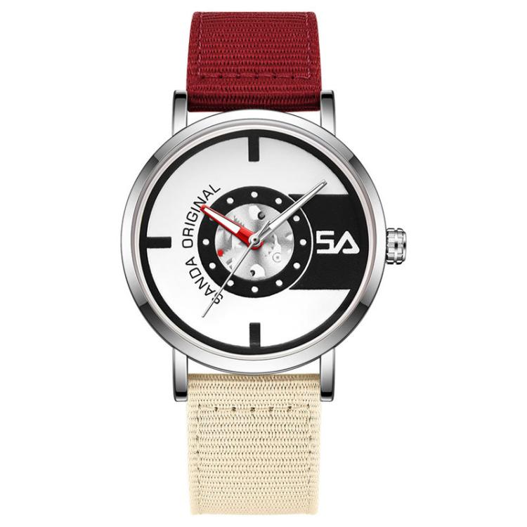 SANDA 3217 Preppy Style 5ATM Waterproof Student Watch with Nylon Strap