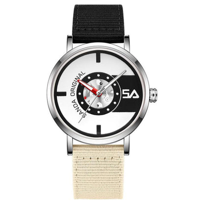 SANDA 3217 Preppy Style 5ATM Waterproof Student Watch with Nylon Strap